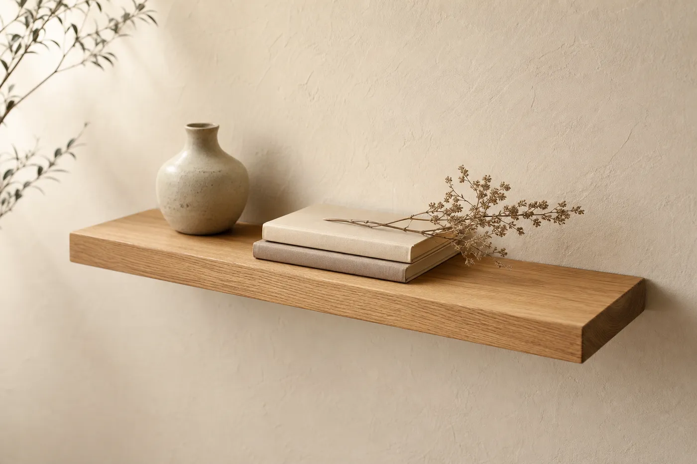 Étagère Murale Flottante Chêne 60 cm — Série 10