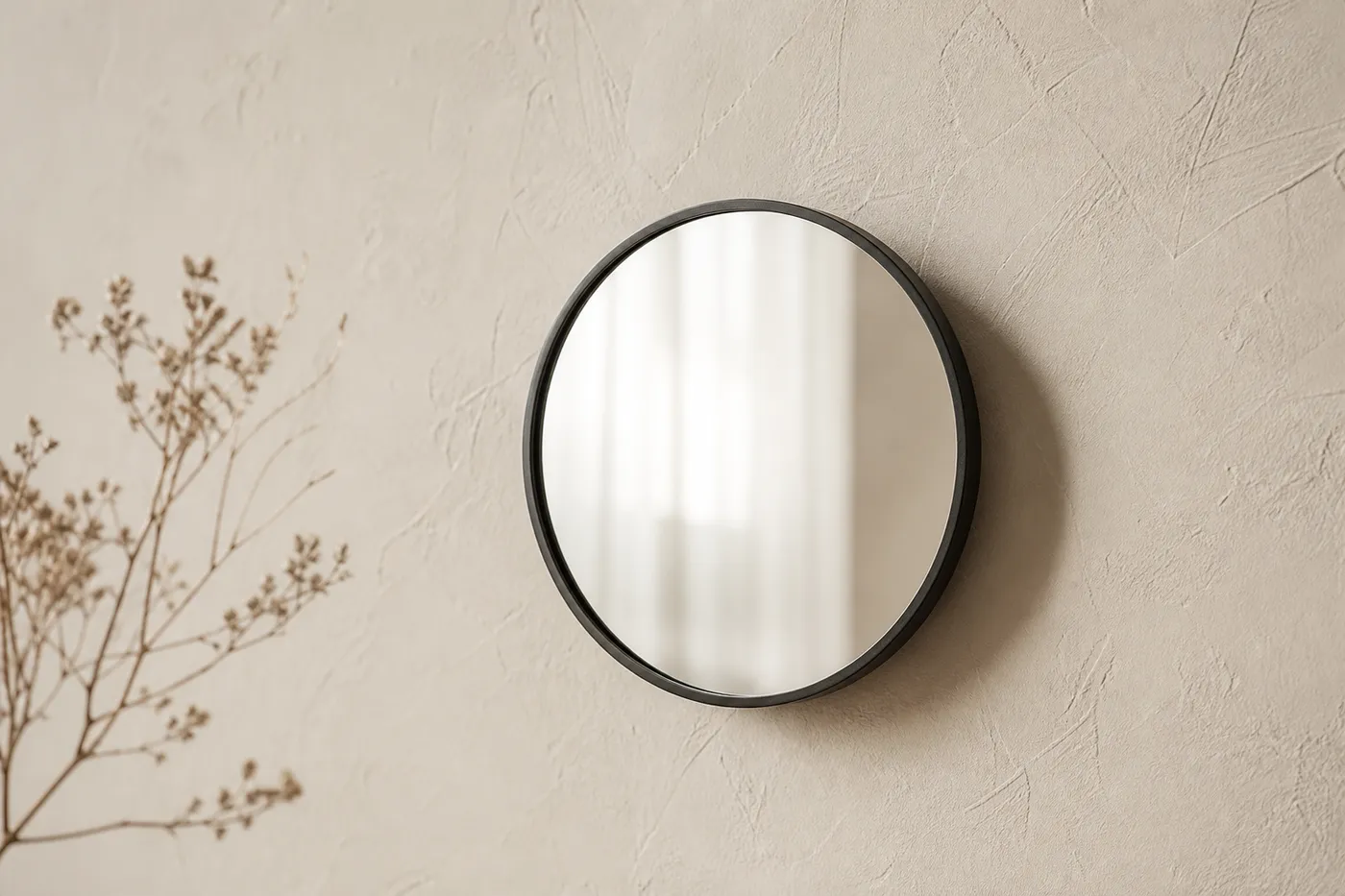 Petit Miroir Rond Mural Ø 25 cm Studio