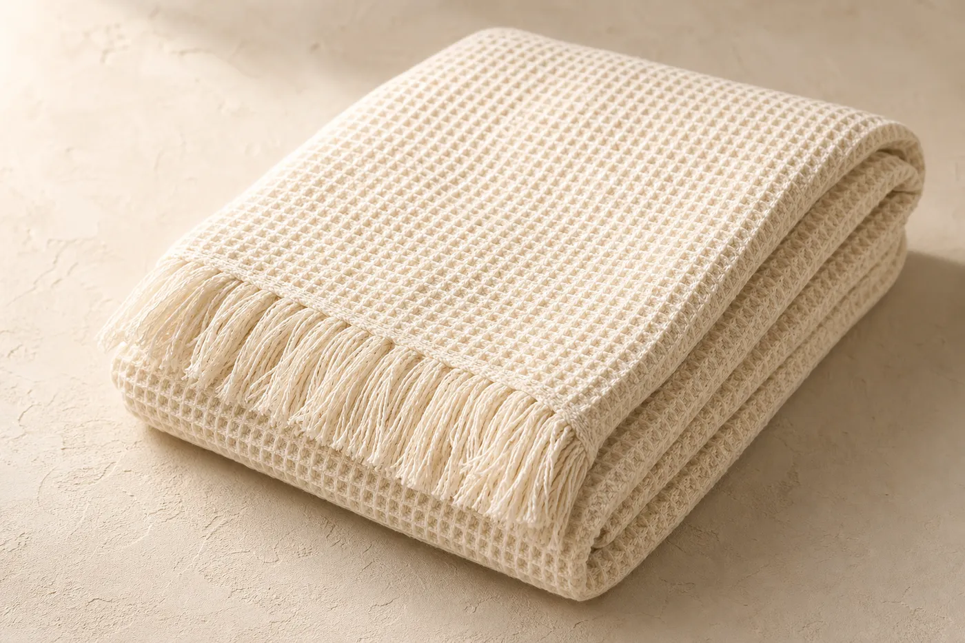 Plaid Coton Gaufré Compact