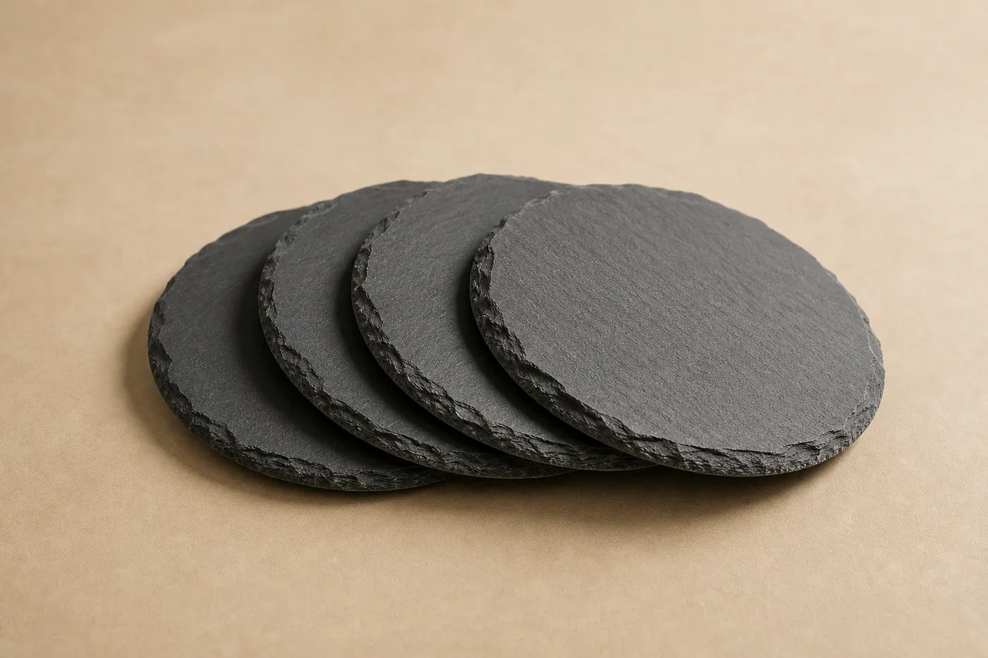 Collection Sous-Verres Ardoise (Lot de 4) Studio