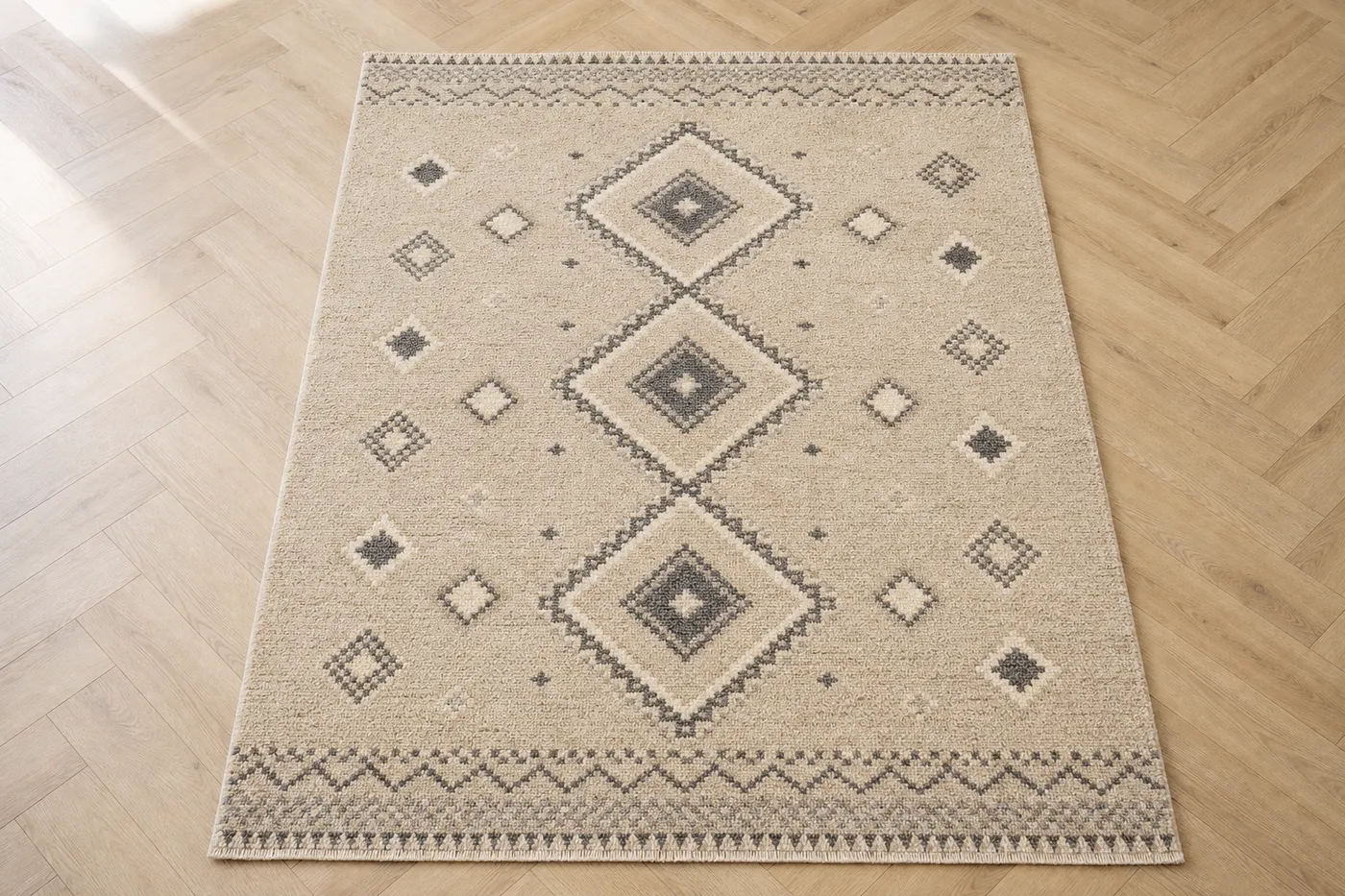 Tapis Berbère Tissé Beige Maison