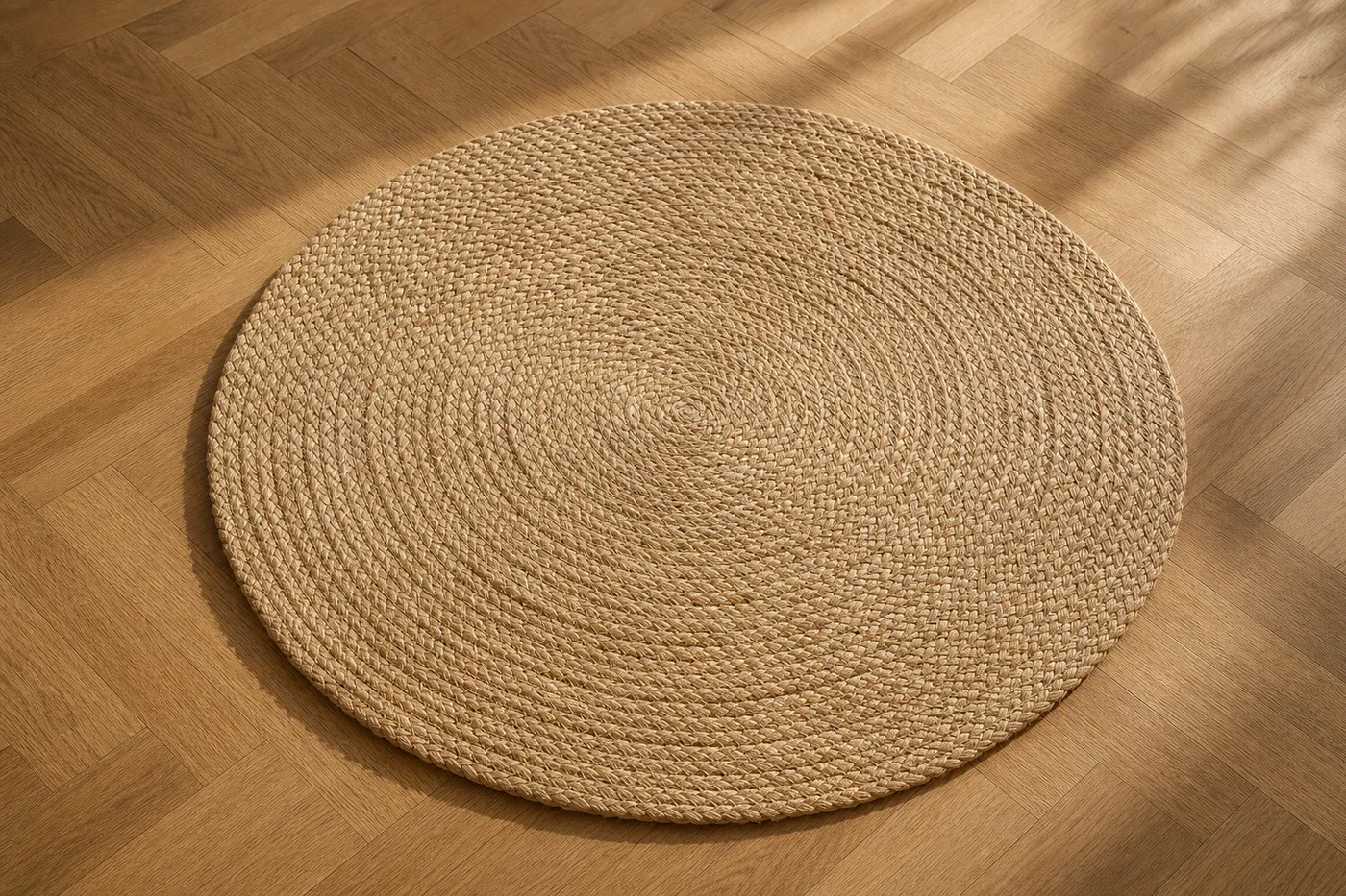 Tapis Jute Tressée Ronde — Série 07